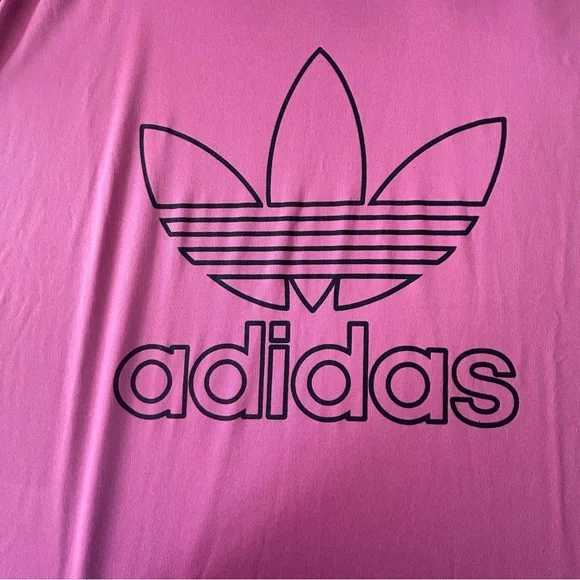 Adidas Bold Pink Tee with Logo - Picture 2 of 4